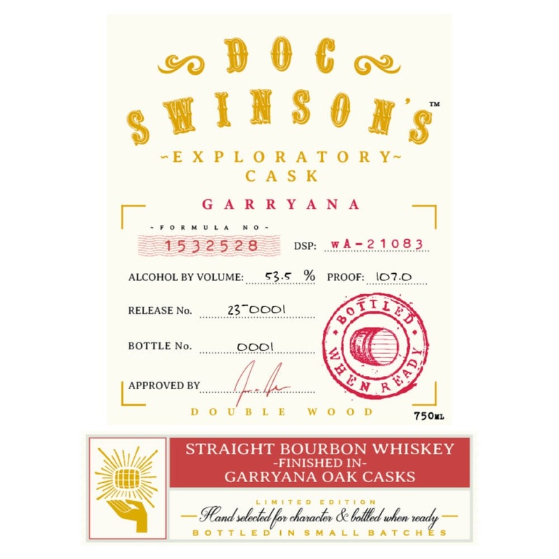 Doc Swinsons Exploratory Cask Garryana Straight Bourbon