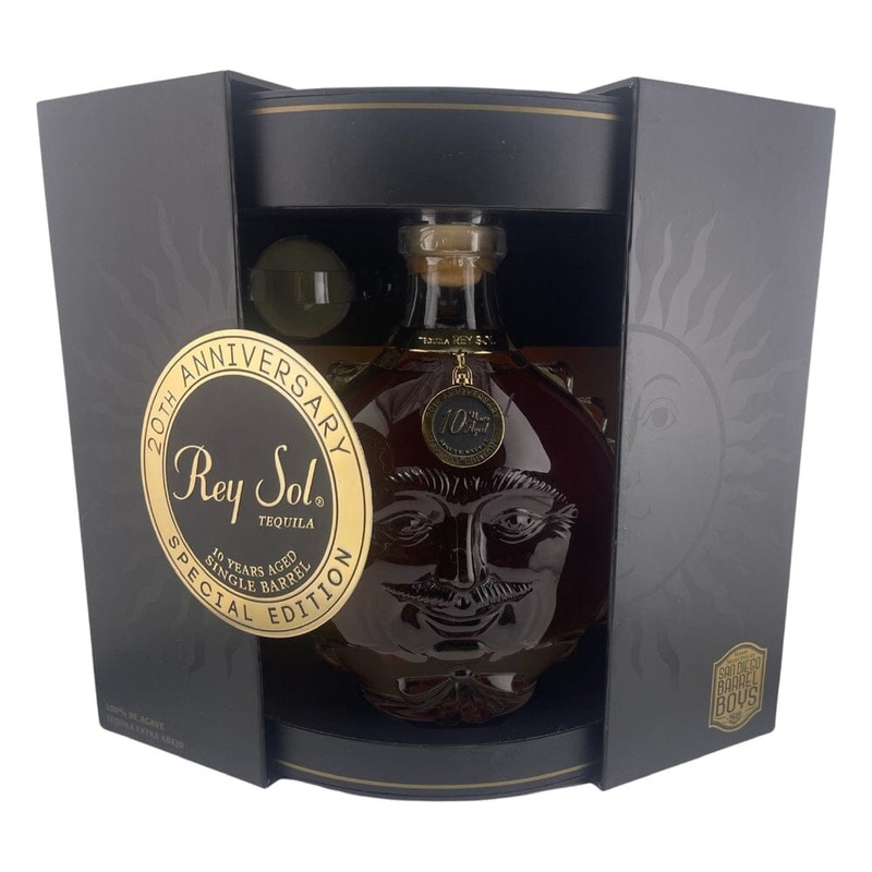 Rey Sol 20th Anniversary 10 Year Old Extra Anejo Tequila Limited Edition Hand Selected for ‘ San Diego Barrel Boys’