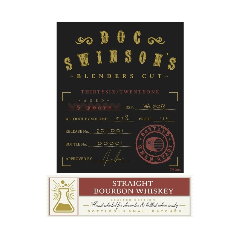 Doc Swinsons Blenders Cut 5 Year Old Bourbon