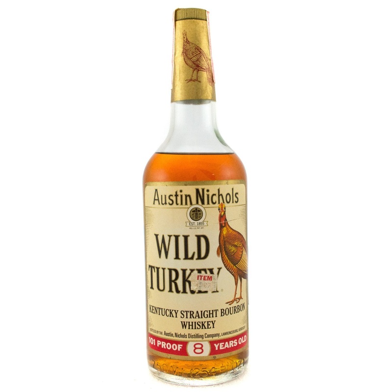 Wild Turkey 8 Years Old 1970’s Era Excellent Tax Strip