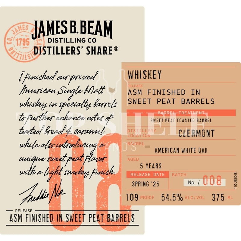 James B. Beam Distillers’ Share 08 ASM Finished in Sweet Peat Barrels