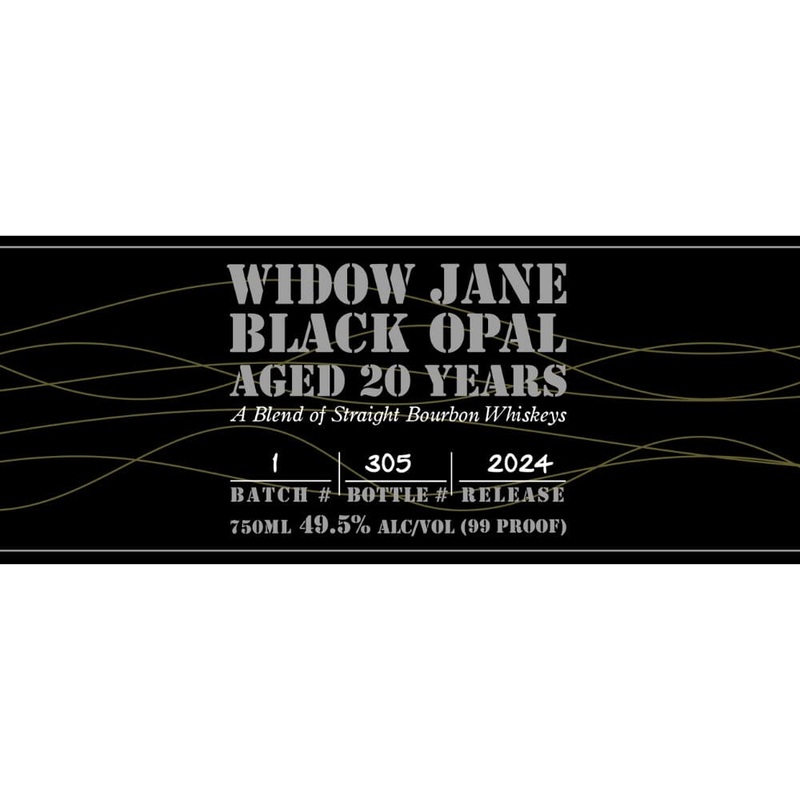 Widow Jane Black Opal 20 Year Old Bourbon 2024 Release