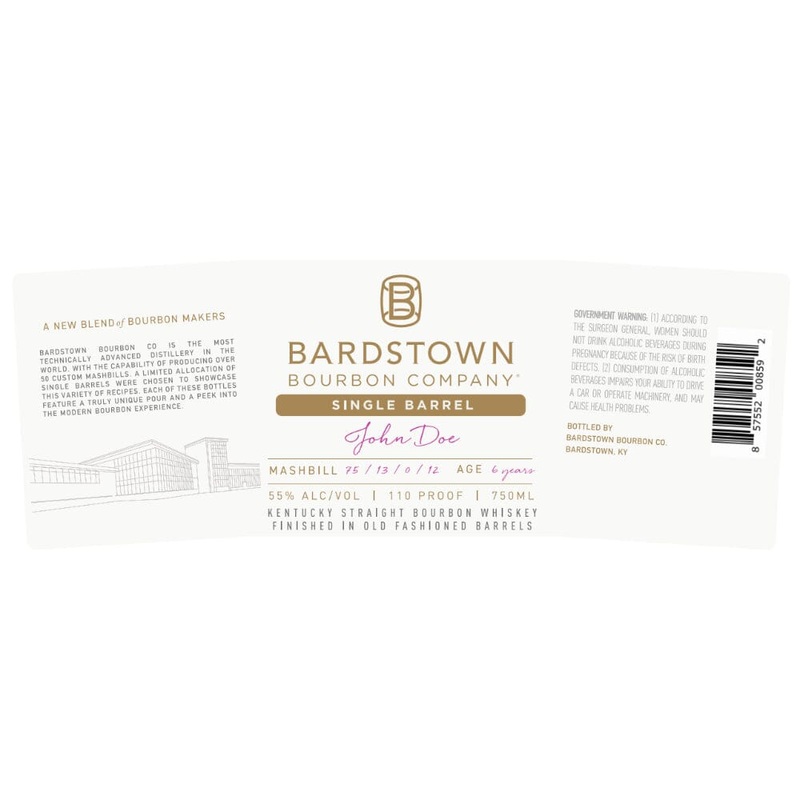 Bardstown Bourbon Single Barrel Bourbon Finished in Old Fashioned Barrels