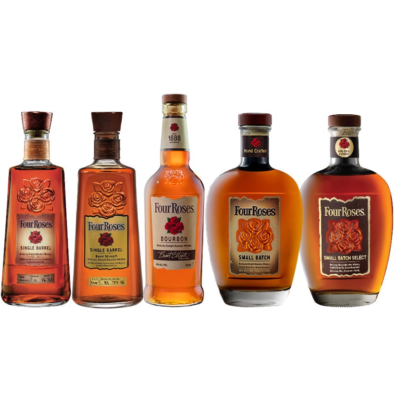 Four Roses Single Barrel Pick Sip Whiskey X Nestor Liquor Bundle
