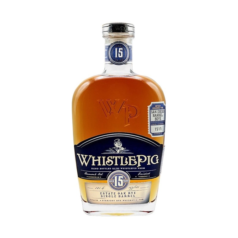 WhistlePig 15 Year Estate Oak Rye SDBB Barrel Pick #1511
