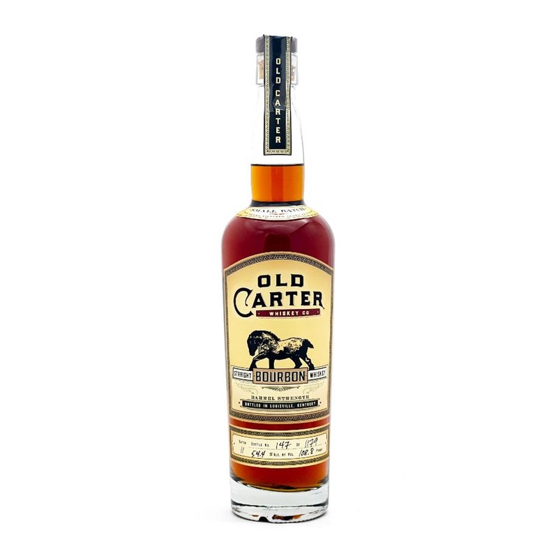 Old Carter Straight Bourbon Whiskey Barrel Strength Small Batch #11 108.8 Proof