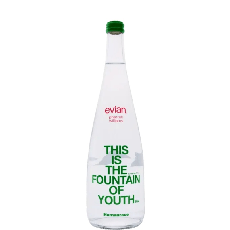 Evian X Pharrell Williams Humanrace Sparkling Water 6PK