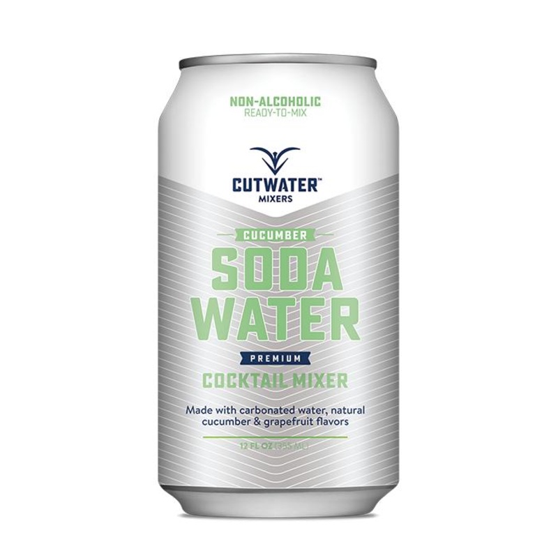 Cutwater Spirits Cucumber Soda Water Mixer (4 Pack  12 Ounce Cans)