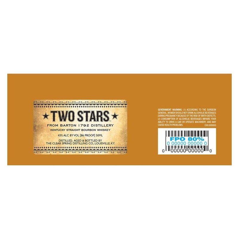 Two Stars Kentucky Straight Bourbon 86 Proof