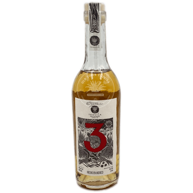 `123 TEQUILA Organic Aejo Tequila 375ml