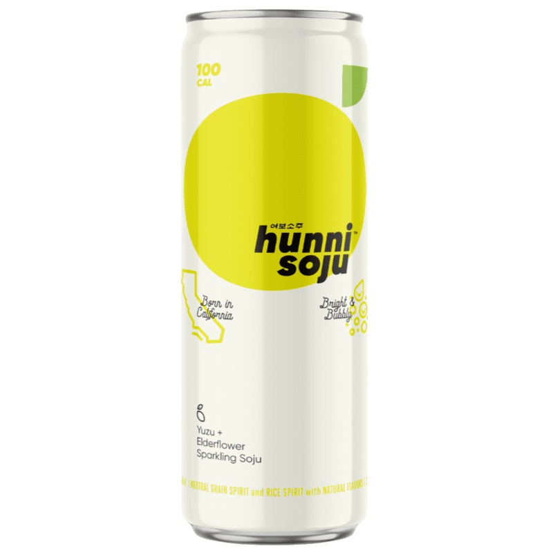 HUNNI SOJU Yuzu & Elderflower Sparkling Soju