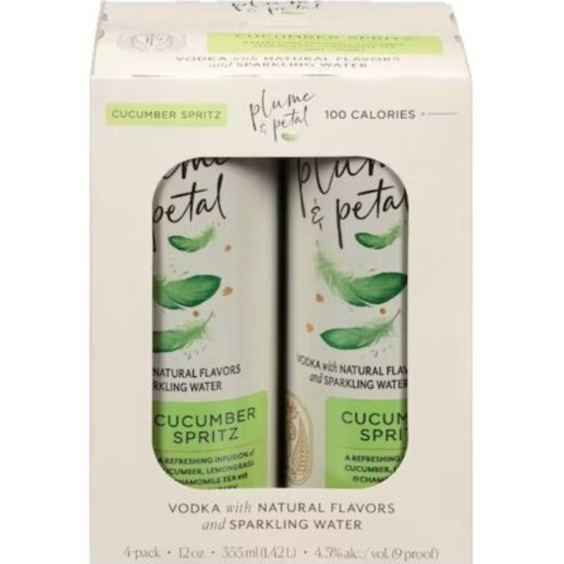 PLUME & PETAL Cucumber Fizz 4pk