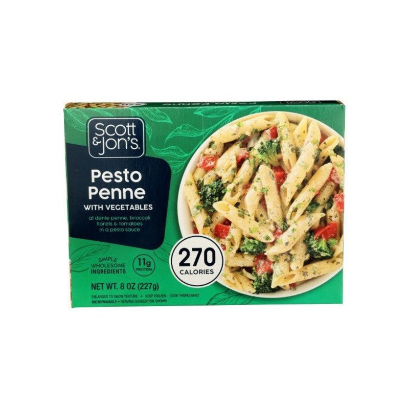 SCOTT AND JONS Pesto Penne With Vegetables Entree