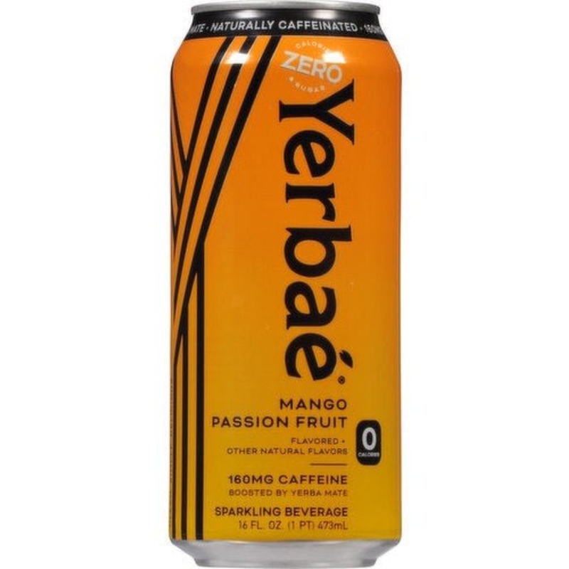 YERBAE Mango Passion Fruit Sparkling Water