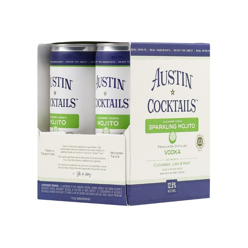 AUSTIN COCKTAILS Cucumber Vodka Mojito 4PK