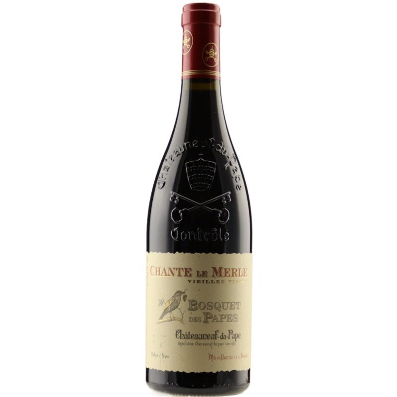 BOSQUET DES PAPES Chateauneuf-du-Pape Rouge Chante le Merle 2015