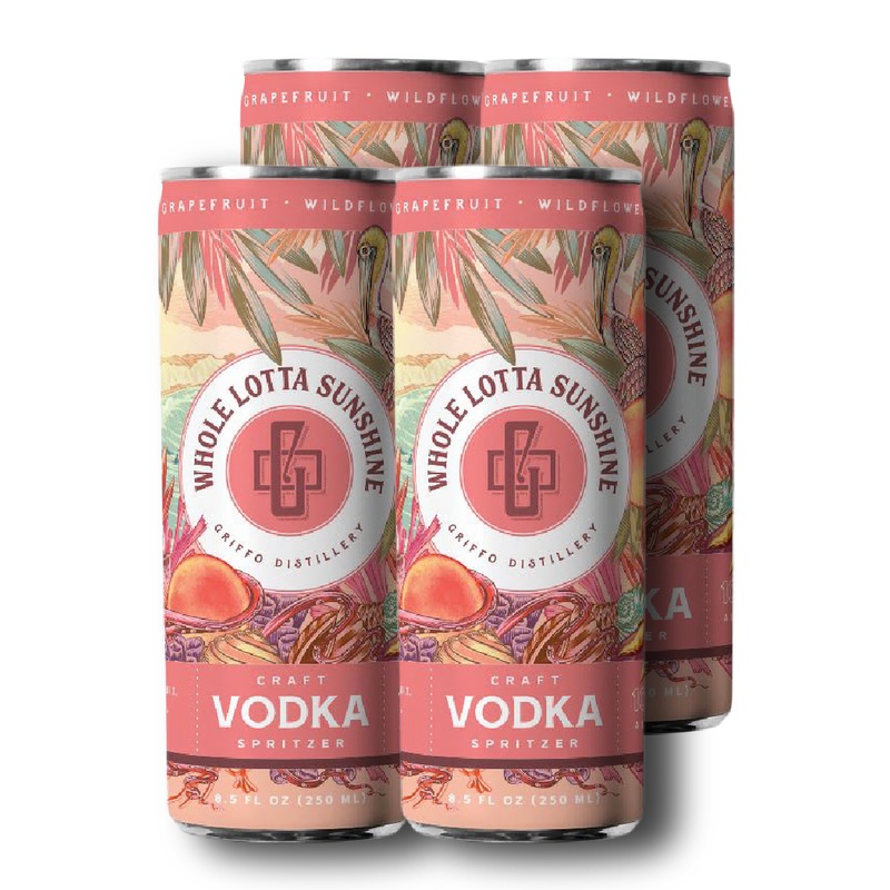 GRIFFO DISTILLERY Whole Lotta Sunshine Vodka Cocktail 4PK