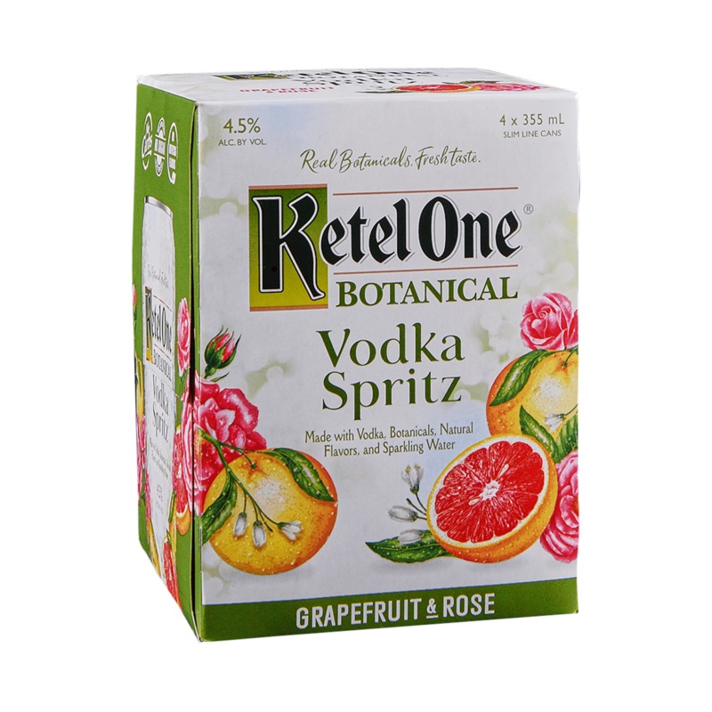 KETEL ONE Grapefruit & Rose 4PK