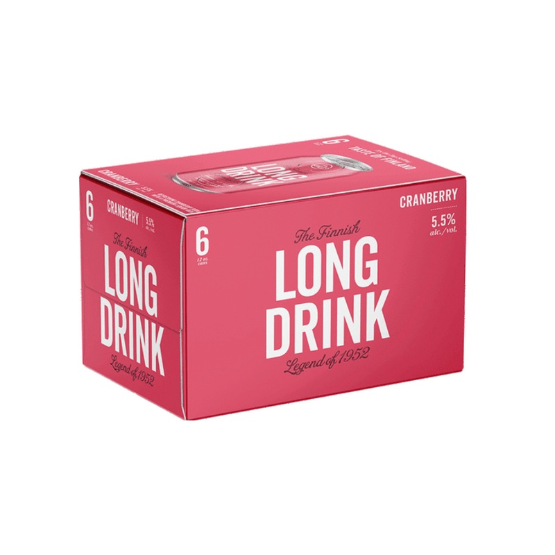 LONG DRINK Cranberry Cocktail 6PK