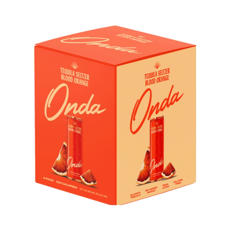ONDA TEQUILA SELTZER Blood Orange 4PK