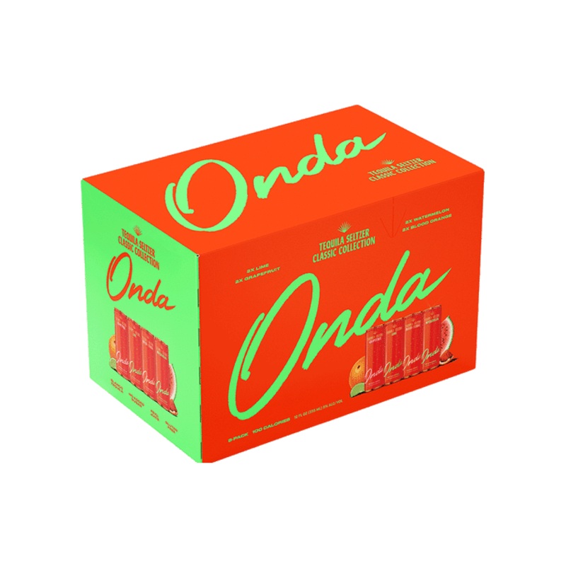ONDA TEQUILA SELTZER Variety Pack Classic 8PK