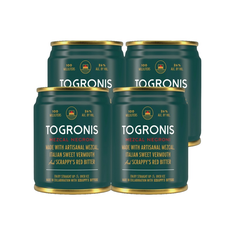 TOGRONIS Mezcal Negroni 4 Pack