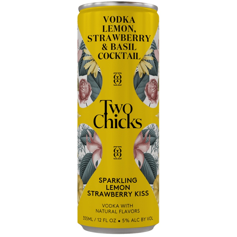 TWO CHICKS Lemon Strawberry Kiss Margarita