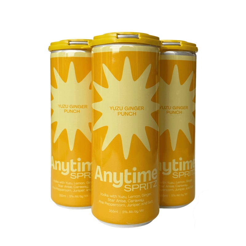 ANYTIME SPRITZ Yuzu Ginger Punch 4 Pack