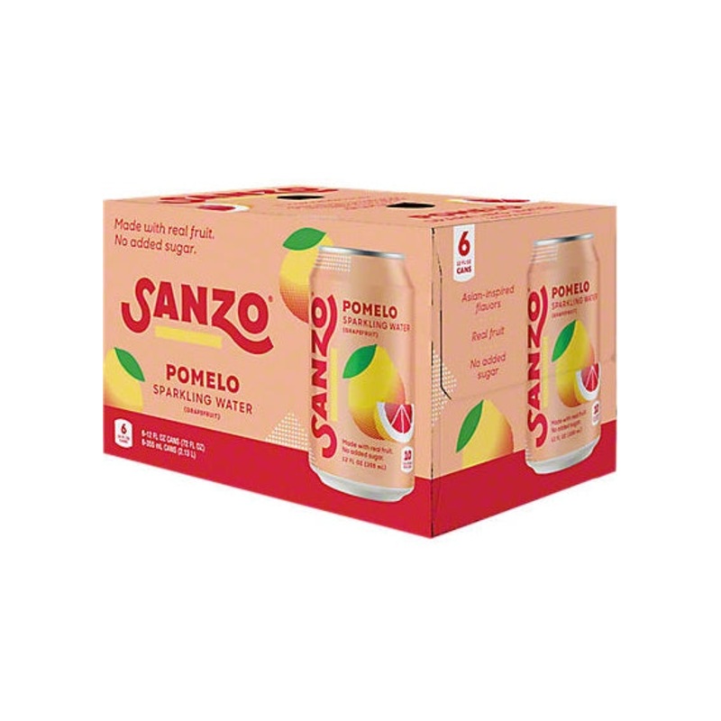 SANZO Pomelo Sparkling Water 6 Pack