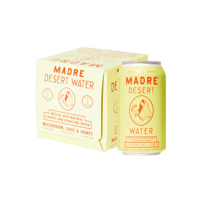 MADRE DESERT WATER Mushroom, Sage, & Honey 4 Pack