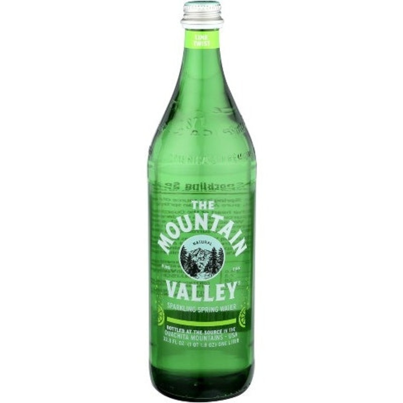 MOUNTAIN VALLEY Sparkling Water Lime 1L