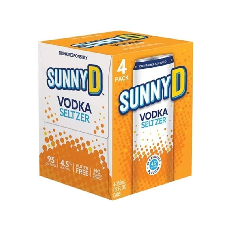 SUNNY D Vodka Seltzer 4 Pack