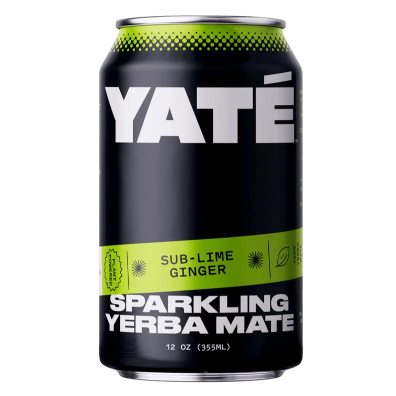 YATE Sparkling Yerba Mate Sub-Lime Ginger