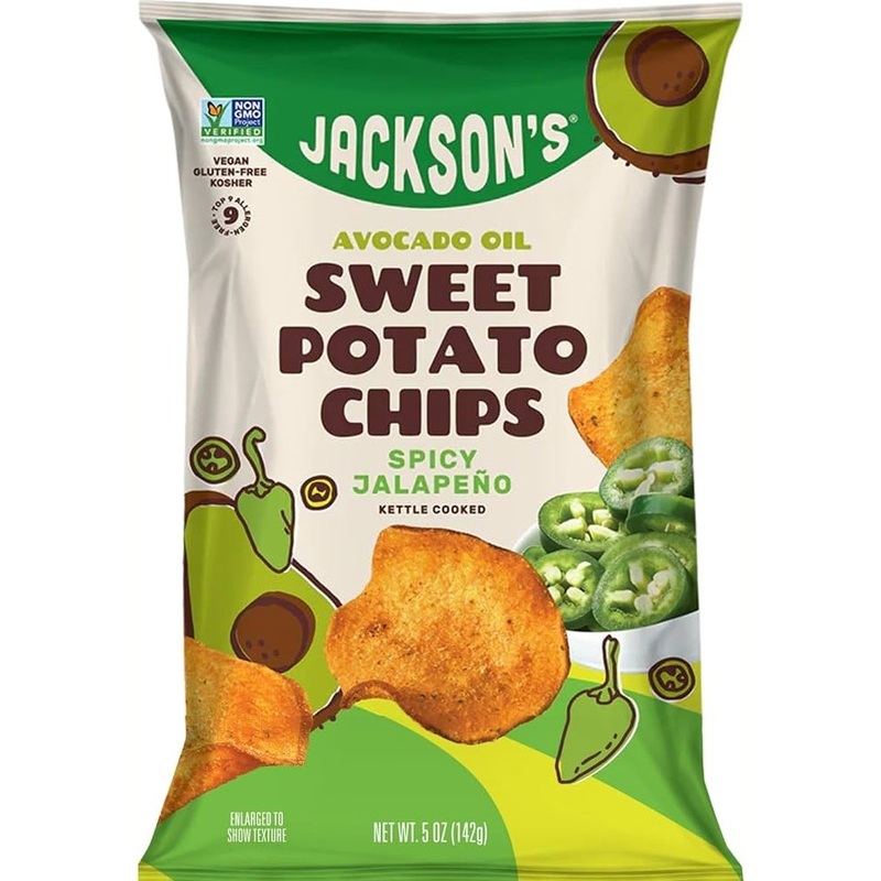 JACKSON’S CHIPS Spicy Jalapeo Sweet Potato With Avocado Oil