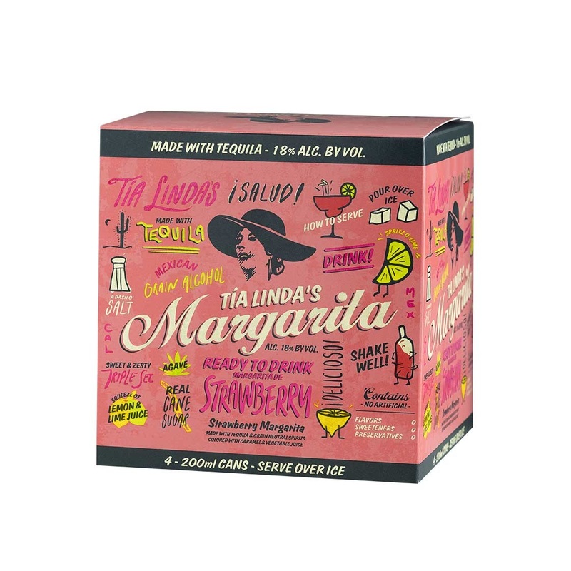 TIA LINDA’S Strawberry Margarita 4 Pack