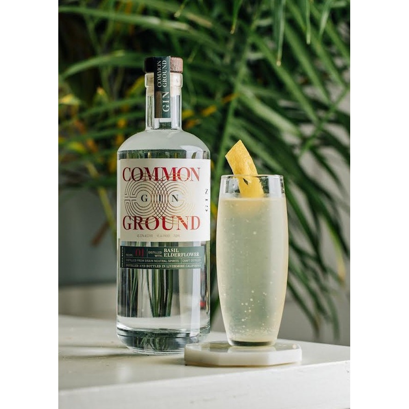COMMON GROUND Basil & Elderflower Gin
