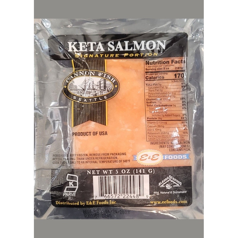 KETA Salmon Skin On Frozen 5oz
