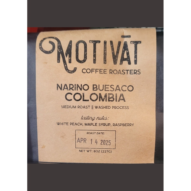 MOTIVT COFFEE ROASTERS Narino Buesaco Colombia Medium Roast