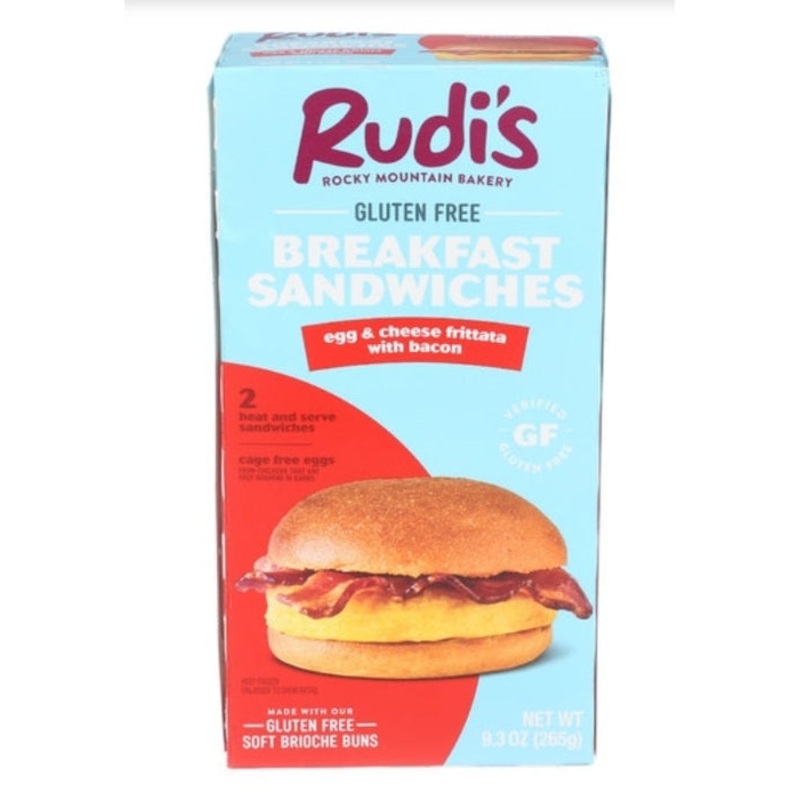 Rudi Gluten Free Breakfast Sandwich With Egg & Bacon
