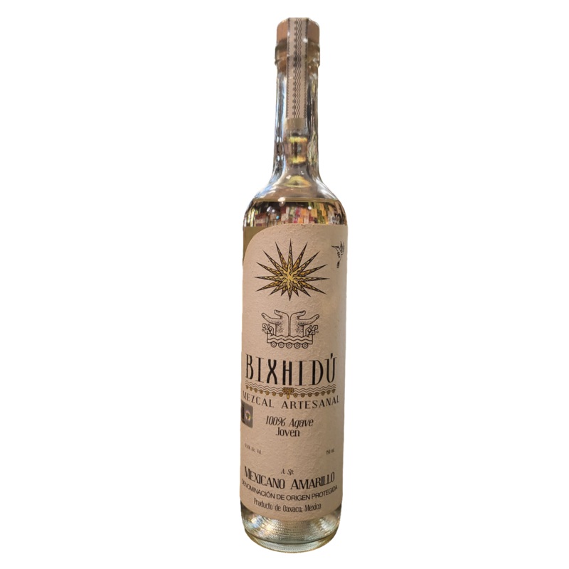 BIXHIDU MEZCAL 100% Joven Mexicano Amarillo 42.8%