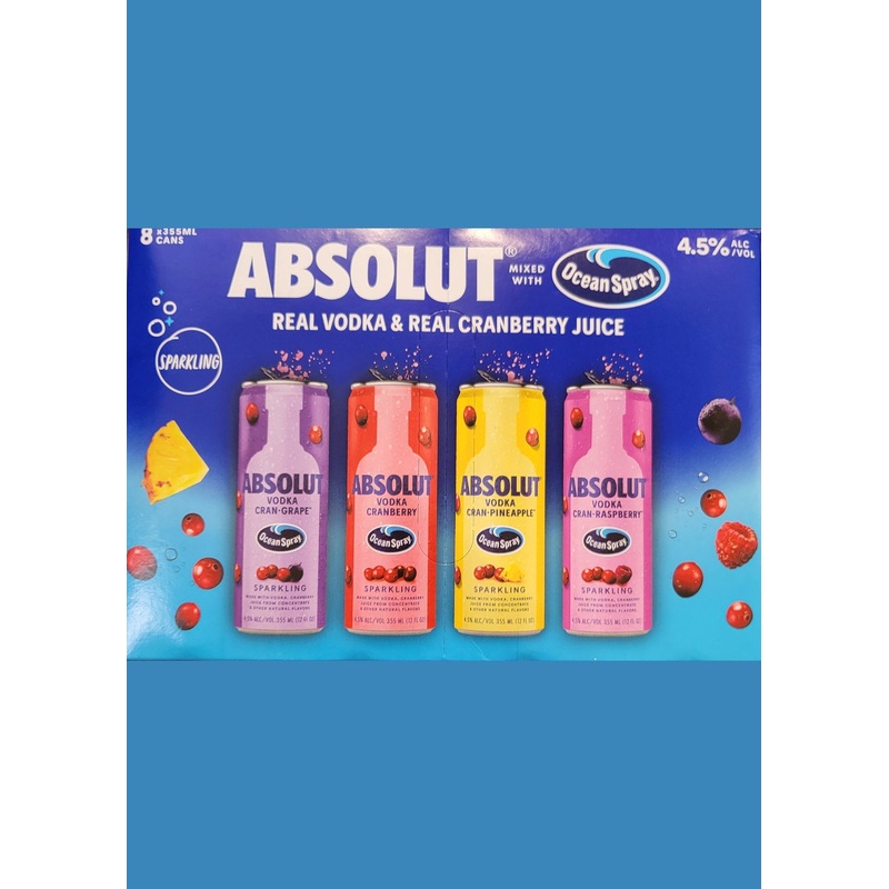 ABSOLUT Vodka Cranberry Variety Pack