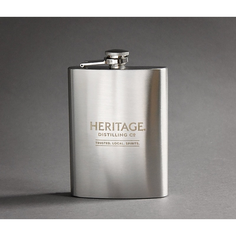Heritage Logo Flask