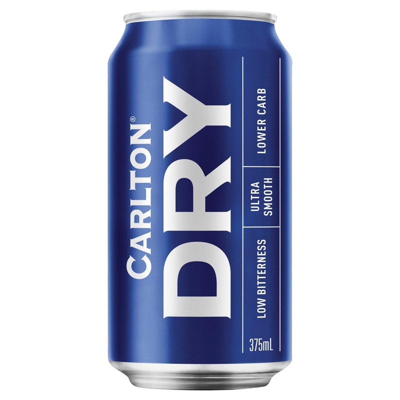 Carlton Dry Can 375mL|Single|6 Pack|24 Pack
