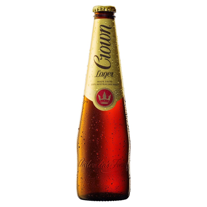 Crown Lager Bottle 375mL|Single|6 Pack|24 Pack