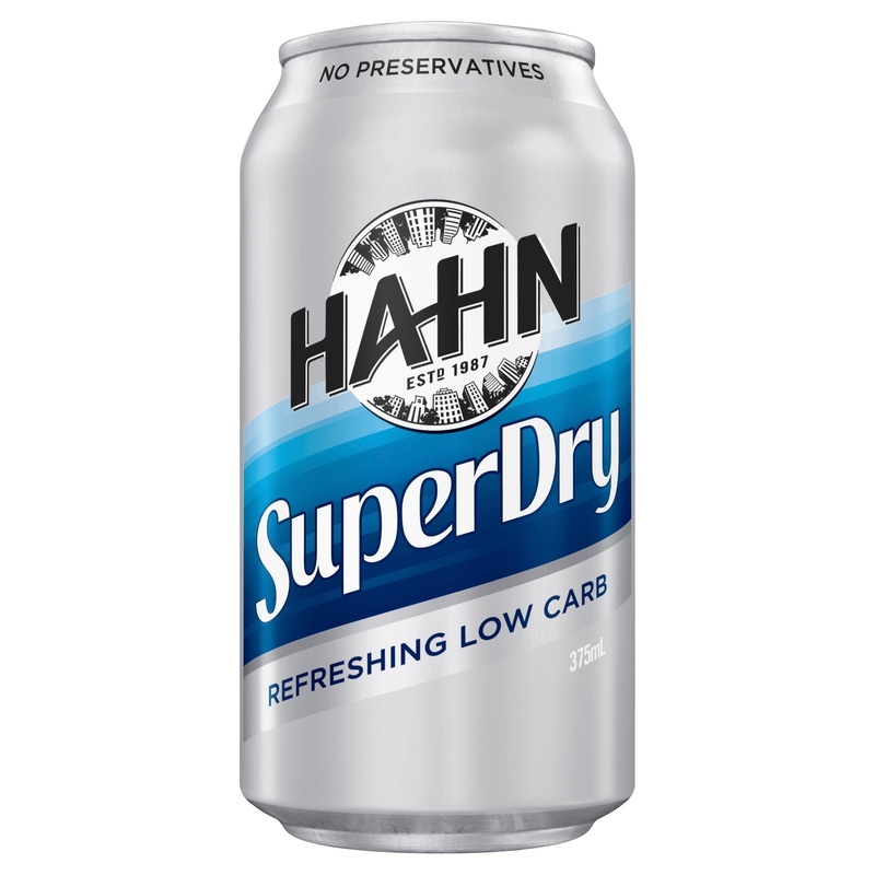 Hahn Super Dry Can 375mL|Single|6 Pack|24 Pack