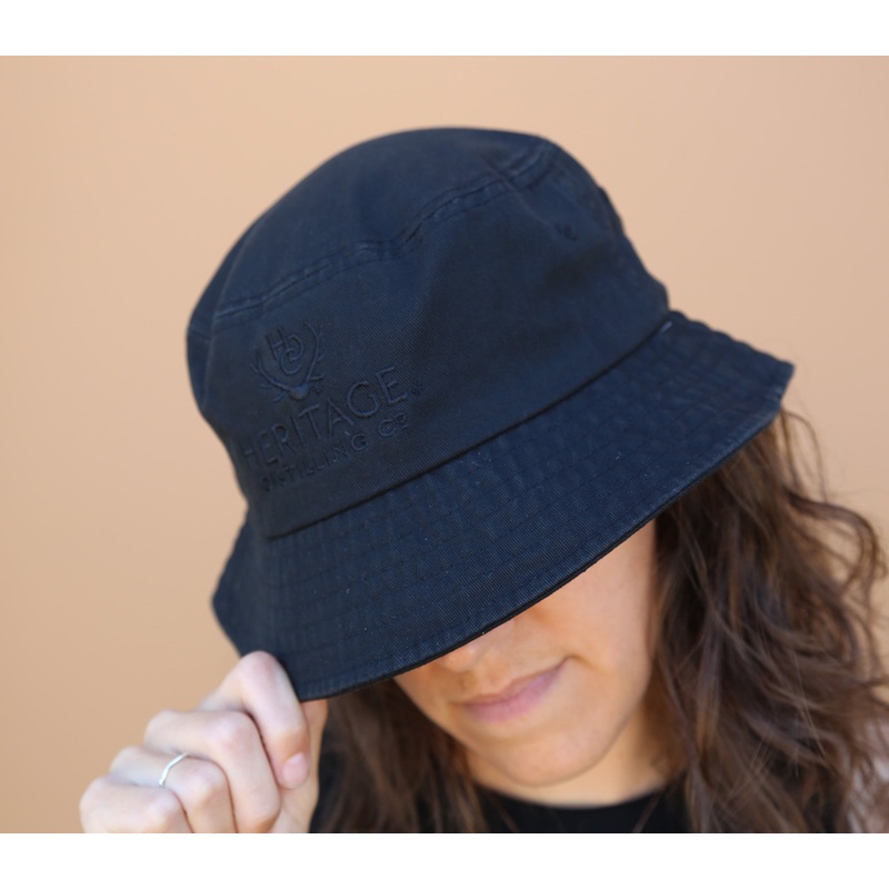 Heritage Bucket Hat|White|Black|S/M|L/XL