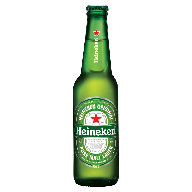 Heineken Lager Bottle 330mL|Single|6 Pack|24 Pack