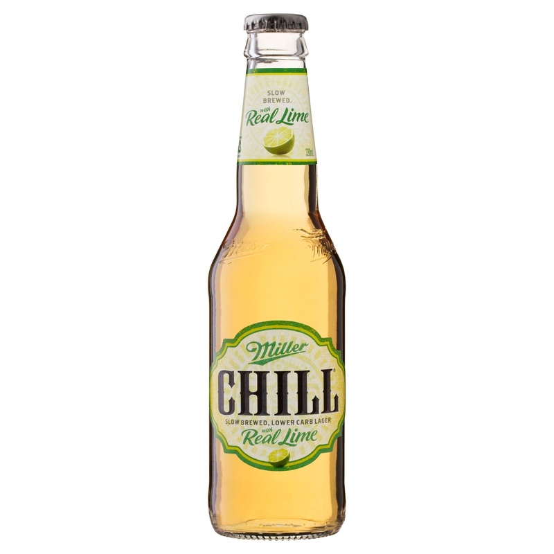Miller Chill with Lime Lager Bottle 330mL