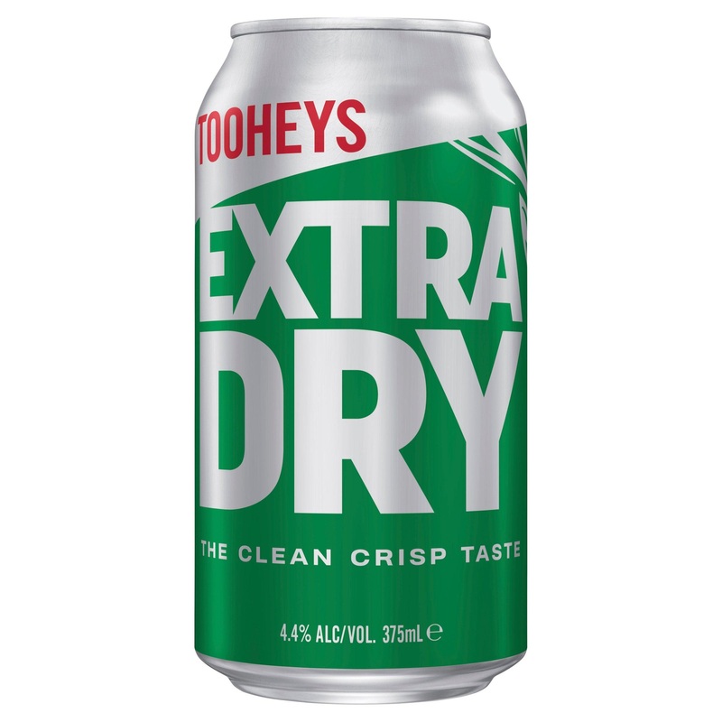 Tooheys Extra Dry Can 375mL|Single|30 Pack