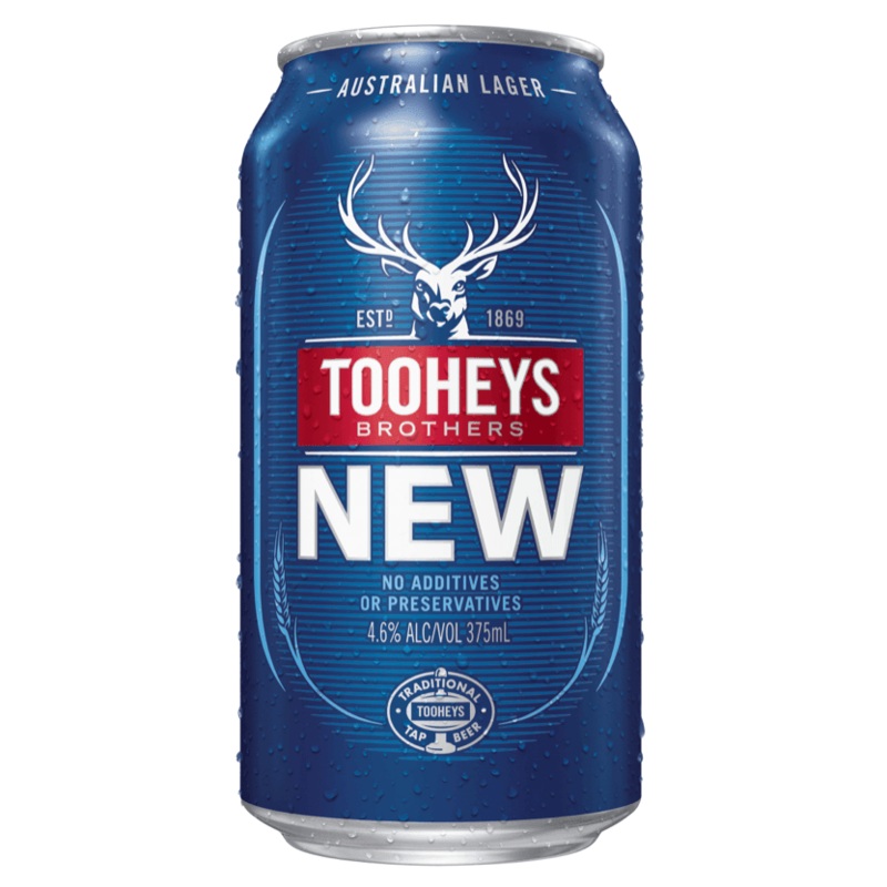 Tooheys New Can 375mL|Single|30 Pack
